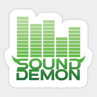 Sound Demon Green Sticker